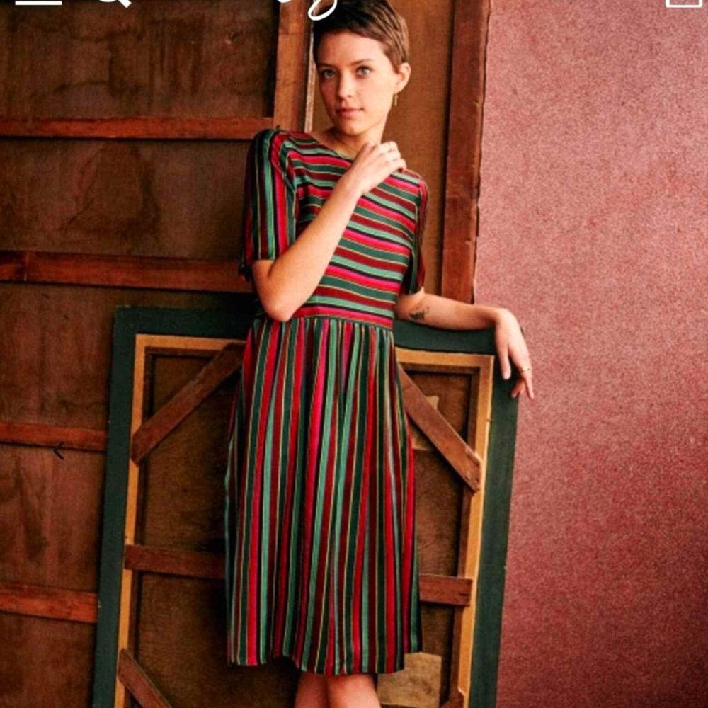 Sezane Leona Striped Dress